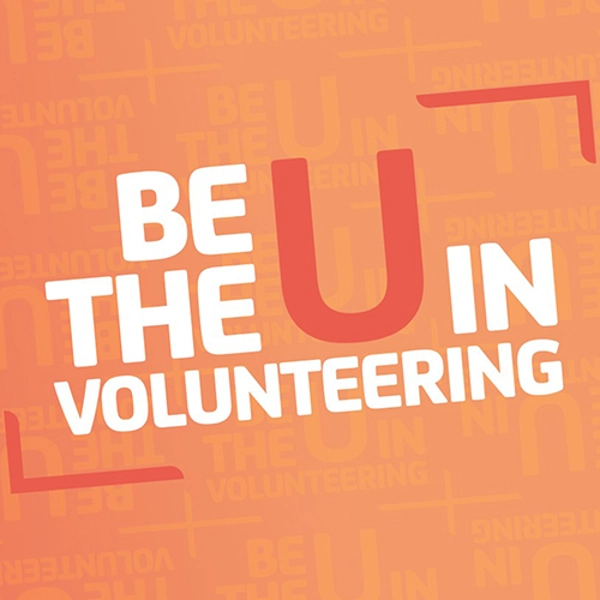 Be the U in volunteering logo